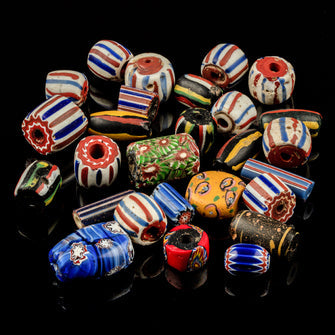 Tribal Trade Beads - Traditional - Folk Art - African - Artifacts - Objects - Jewelry Making - Collectible