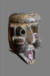 Tribal Masks; Original sculptures and statuary, in any material; Handcrafted; Traditional; Folk Art; Collection; Artifacts;Of an age exceeding 100 years;Authentic, Old, Bete African Mask, Carved Wood