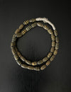 Tribal Trade Beads - African Art - Jewelry Making - Collectibles - Glass - Used - Yellow Black - Striped