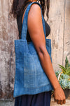 Handcrafted Bags - Artisans Designer - Handbags - Bags - Handcrafted Art Bags - Accessories - One - of - a - kind - Product - Quality Materials - Stylish Products - Durable - This African Indigo Dyed Fabric Tote Bag is an eco-friendly choice, made from 100% cotton material hand-dyed in traditional African Indigo. The faded blue color is deeply saturated, while a reinforced shoulder handle offers comfortable and durable carrying. This stylish and durable handbag is perfect for everyday use. 