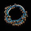 Tribal Necklaces - Handmade - Naga Art - Jewelry - Traditional - Naga Necklaces - Beaded - Collectible Necklaces - This Naga Blue Glass Trade Beads Necklace, Bronze Beaded Jewelry, is a timeless accessory. Collectible Naga Jewelry featuring old bronze beads and blue trade beads is an eye-catching piece sure to last. Add a touch of class to any outfit with this traditional yet modern necklace.  Length: 13" Inventory # 10779