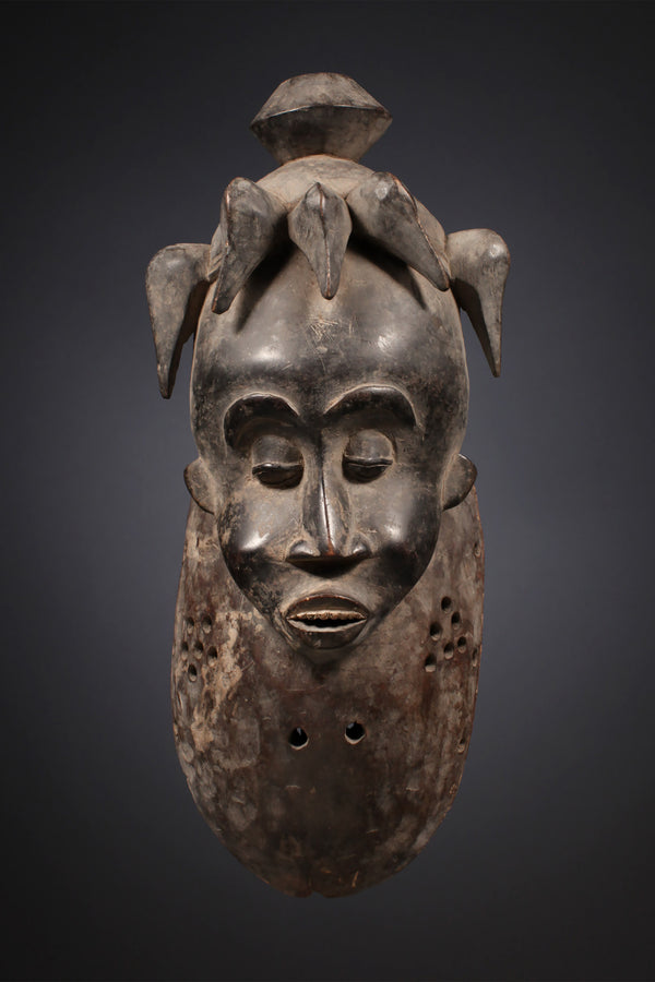 Tribal Art Masks - African Plural Art - Senufo Masks - Vintage - African - Senufo Mask, Carved Wood, Traditional African Art