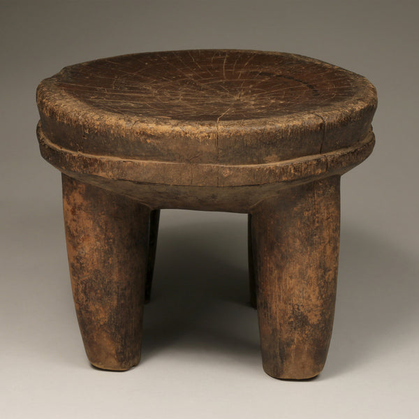 Furniture - African Art;Tribal;Traditional;African Senufo Stool, Carved Wood