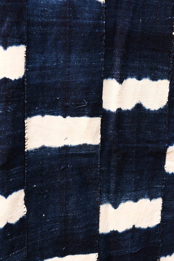 Handcrafted Art Textiles - African Plural Art - African Indigo Fabric - Vintage - Tie Dyed Indigo Blue Fabric, Traditional African Cotton Textile, Dogon Mali, Home Decor