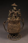 Tribal Objects - Artwork - African - Folk Art - Artifacts - Ashanti - Kuduo  Lidded Vessel - Used -  Sculpture - Collectible