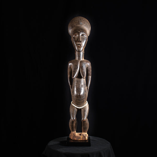  African Artwork  Wooden Sculptures  Tribal Art - Sculptures  Ivory Coast  Collectibles Sculptures Statues  Blolo Bla Figure  Baule Sculptures  African Sculptures Statues  African Art