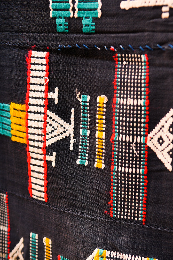 Tribal Textiles - Traditional - Ceremonial - African - Folk Art - Africa - History - Culture - Patterns - Embroidered - Baule - Cotton - Cloth - Baule Tribe - Ivory Coast - Decor - Tapestry - Upholstery - Collectibles
