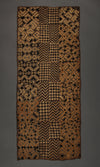 Tribal Textiles;Woven Fabrics Of Jute Or Of Other Textile Bast Fibers;Shoowa Embroidered Overskirt, Handcrafted Decorative Raffia Textile, African Kuba