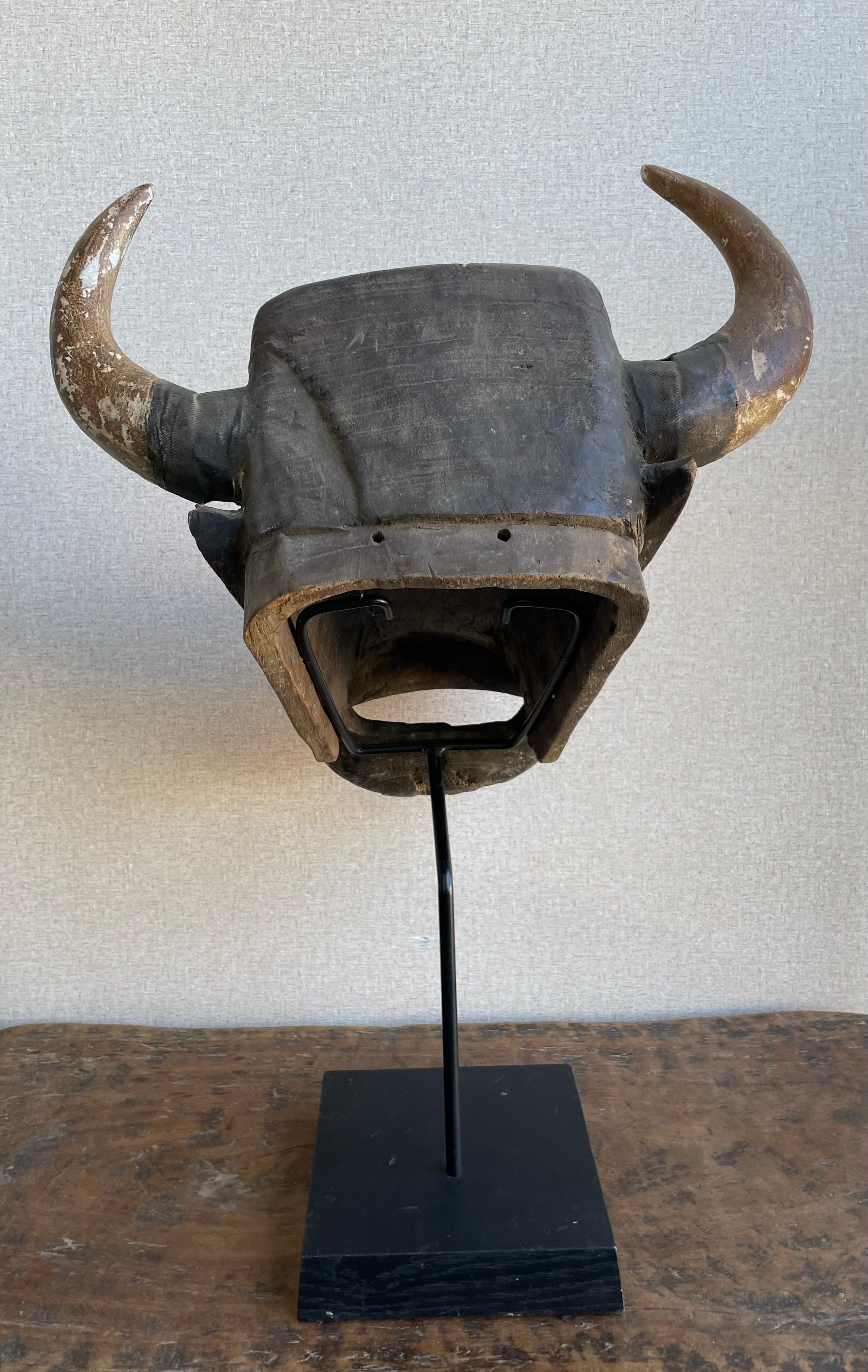 Handcrafted Masks - Handmade - Contemporary -  African Art - Home Decor - Wall -  Artwork - Sculpture -  Wood - Vintage -  Bull