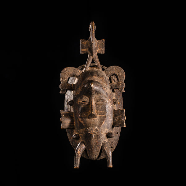 Tribal Masks - African Art - Wood Carving - Artwork Decor - Vintage - African Plural Art - African Kpelie Face Mask, Wood, Senufo Tribe