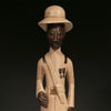 Handcrafted Sculptures - African Art - Wood Carving - Statuettes - Vintage - Home Decor - Military Officer Carved Wood Painted, Crafted Sculpture, African Artwork