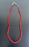 Handcrafted Trade Beads - Artisan Designed - Handcrafted Art - Trade Beads - Jewelry Making - Collecting - This Red Glass Trade Beads Necklace brings a classic African style to your wardrobe. Hand-strung with authentic Red Glass Beads, it is a one-of-a-kind piece of Venetian Trade craftsmanship. Adding a timeless statement to any look, it is perfect for jewelry making, collecting, and more. Length: 15.5”