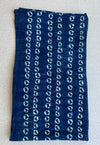 Handcrafted Textiles - Handmade - Vintage -  African Art - Indigo Dyed -  Cotton - Scarf -  Shibori Tie Dye
