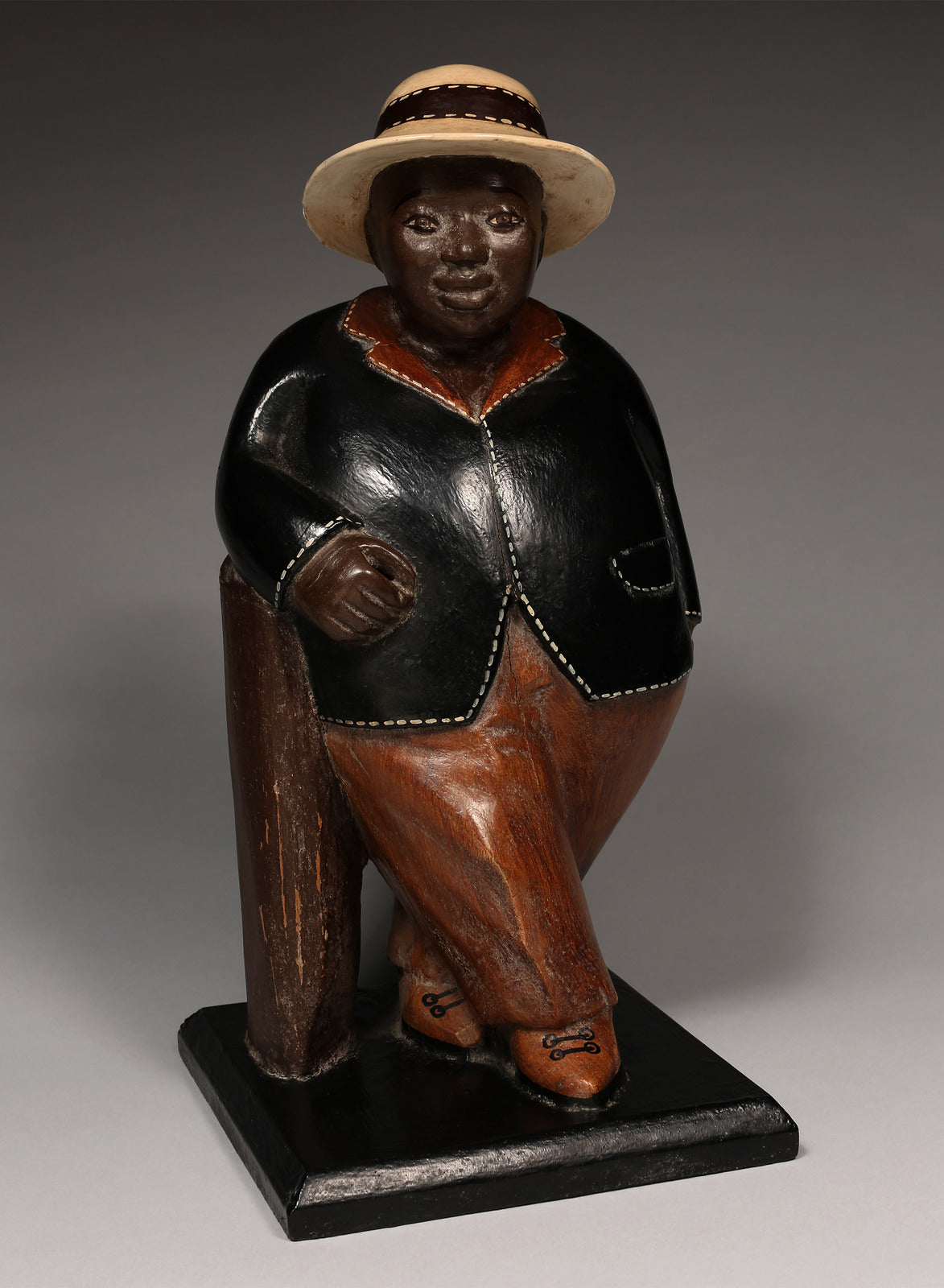 Handcrafted Sculptures - African Art - Home Decor - Wood - Statue - Figurine - Gentleman - Painted