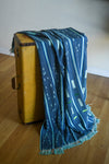 Handcrafted textiles; African Baule Tie Dye Mudcloth Fabric, Baule Ikat Cotton Textile, Wall Decor Throw Blanket