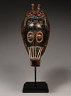 Tribal Masks;African Mask Representing Zamble  Guro Tribe, Wood, Paint, Natural Pigment