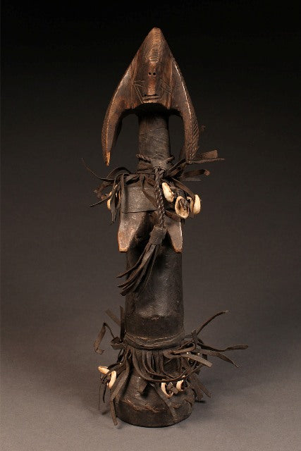 Tribal Sculptures and Statues;Traditional; Collection; Other African;African Mossi Biga Doll, Burkina Faso, Hand-Carved Wood
