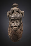 Tribal Masks;Authentic, Rare,Senufo Wall Decor Mask, Carved Wooden  African Mask