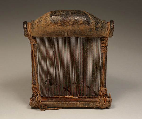 Tribal Objects; Artwork; Collection; Other African; Baule Tribe Weaving Loom, Carved Wood, African Art Artifact