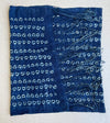 Handcrafted Textiles - Handmade - Vintage -  African Art - Indigo Dyed -  Cotton - Scarf -  Shibori Tie Dye