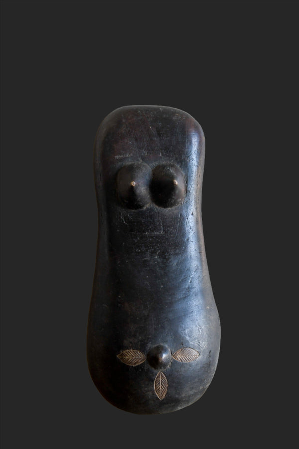 Tribal Masks; Traditional; Collection; Other African; Masks in costumes; Carved Wood, Makonde Belly Mask, African Art