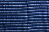 Handcrafted Textiles - African Art - Woven Cotton - Used - Home Decor - African Plural Art - African Indigo, Home Decor Fabric, Blue White Striped Pattern, Vintage Cotton Textile