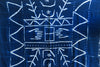 Handcrafted Textiles - Artisan Designed - Handcrafted African Art Textiles - Home Decor - Living Spaces - Mix Colors - Bold Patterns - Traditional Designs - African Culture - Indigo Tie Dyed Textile, featuring a Vintage African Fabric design, is a one-of-a-kind product. It is hand crafted using traditional methods of tie dyeing, resulting in a unique and timeless article of clothing.  Length: 61  Width: 42