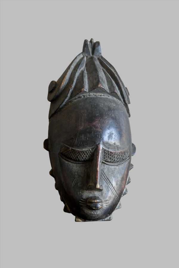 African Masks;Handcrafted;Handmade;Home Decor;AnySpace;Artwork;Decorative African Djimini Wooden Mask, Hand Carved Wood