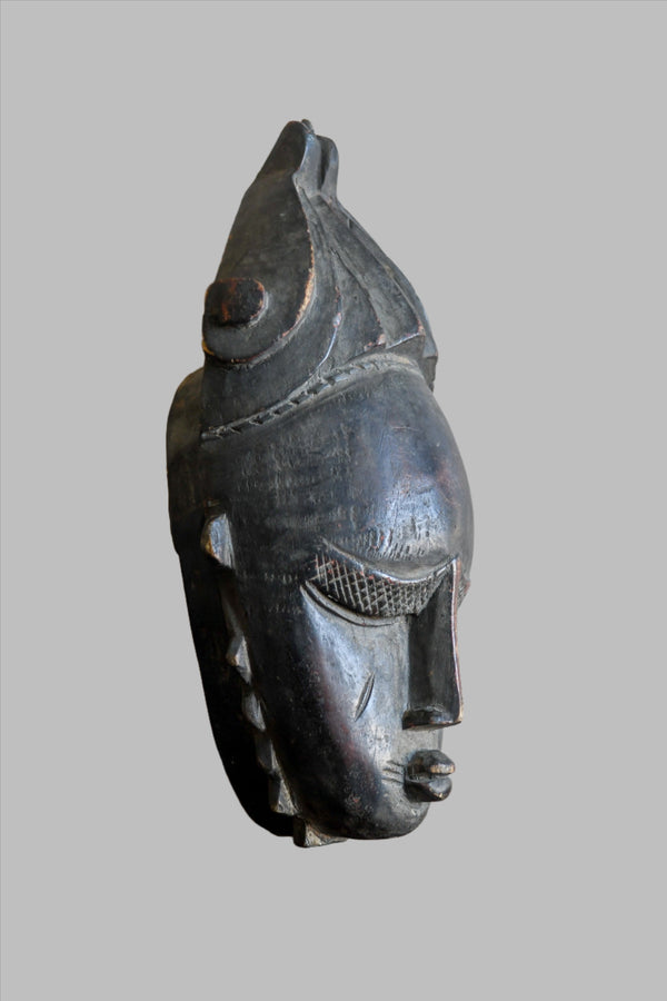 African Masks;Handcrafted;Handmade;Home Decor;AnySpace;Artwork;Decorative African Djimini Wooden Mask, Hand Carved Wood