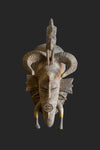 Tribal Art Masks - African Plural Art - Senufo Masks - Vintage - African - Senufo Kpelie Face Mask, Hand Carved Wood