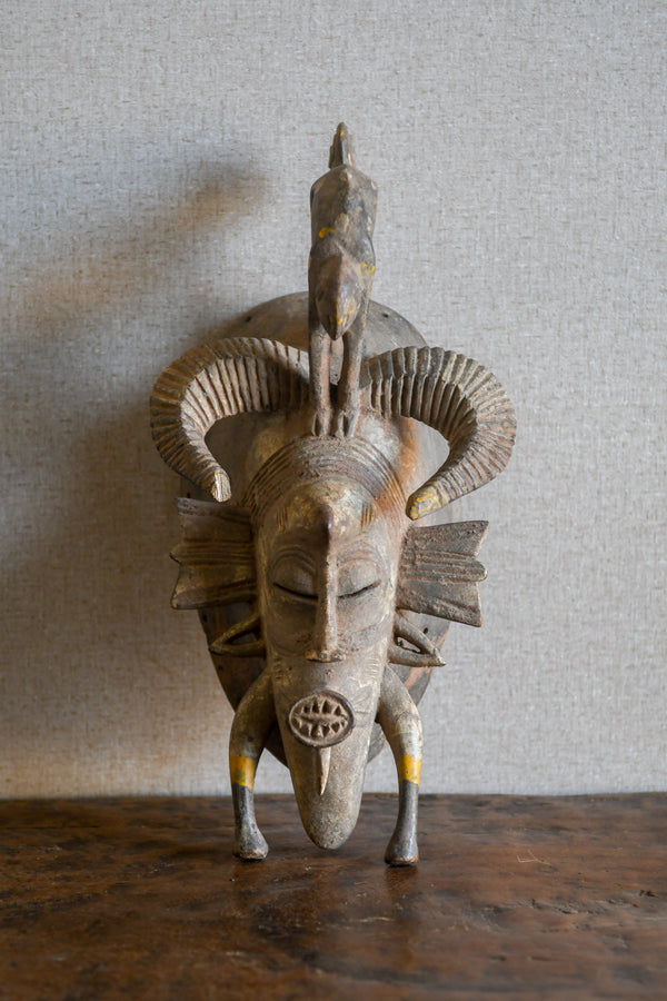 Tribal Masks - African Art - Collectible - Statue - Sculpture - Wood - Used - Senufo