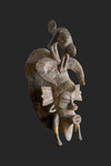 Tribal Art Masks - African Plural Art - Senufo Masks - Vintage - African - Senufo Kpelie Face Mask, Hand Carved Wood