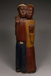 Handcrafted Sculptures ; Decorative Friendship Sculpture, Handmade Painted Wooden, African Artwork