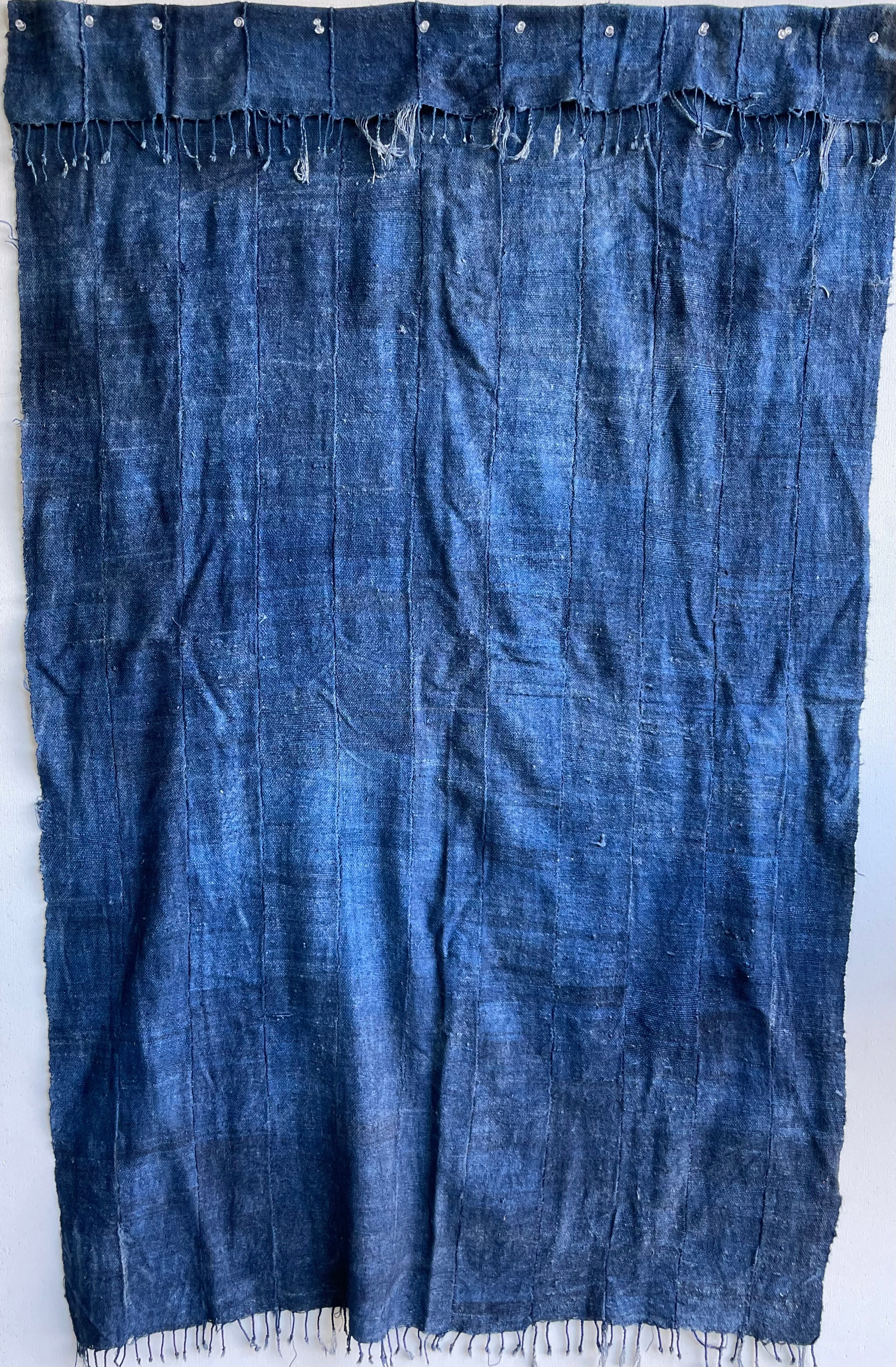 Handcrafted Textiles - Handmade - Vintage -  African Art - West - Home Decor - Living Room - Indigo Dyed  - Cotton - Dogon Mali - Solid Blue