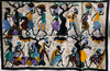 Handcrafted textiles; Hand Painted African Cotton Cloth, Resist Dyed Batik, Wall Decor