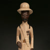 Handcrafted Sculptures and Statues;Collection; Other African; Military Officer Carved Wood Painted, Crafted Sculpture, African Artwork