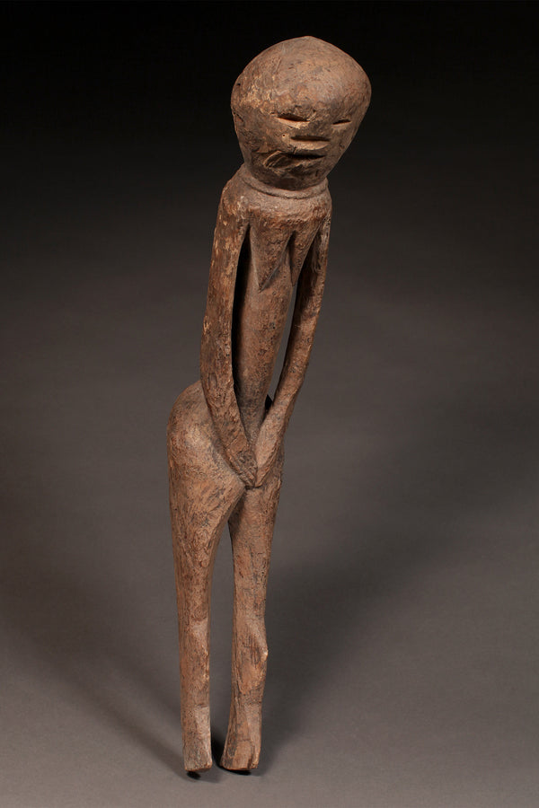 Tribal Art Sculpture; Original sculpture, Wood material; Used;Traditional; Folk Art; Other African ; Collectors' Pieces and Pieces; Artwork Decor; Moba Ancestor Shrine Figure, Carved Wood African Sculpture