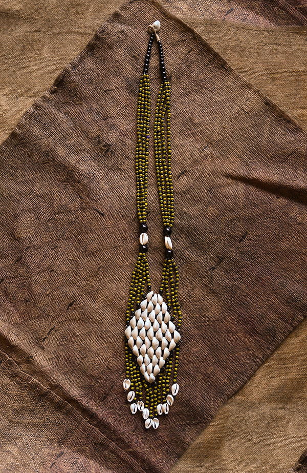 Handcrafted Necklaces - Jewelry - African Art  - Tribal - Statement - Beaded - Cowrie Shell - Pendant - Women