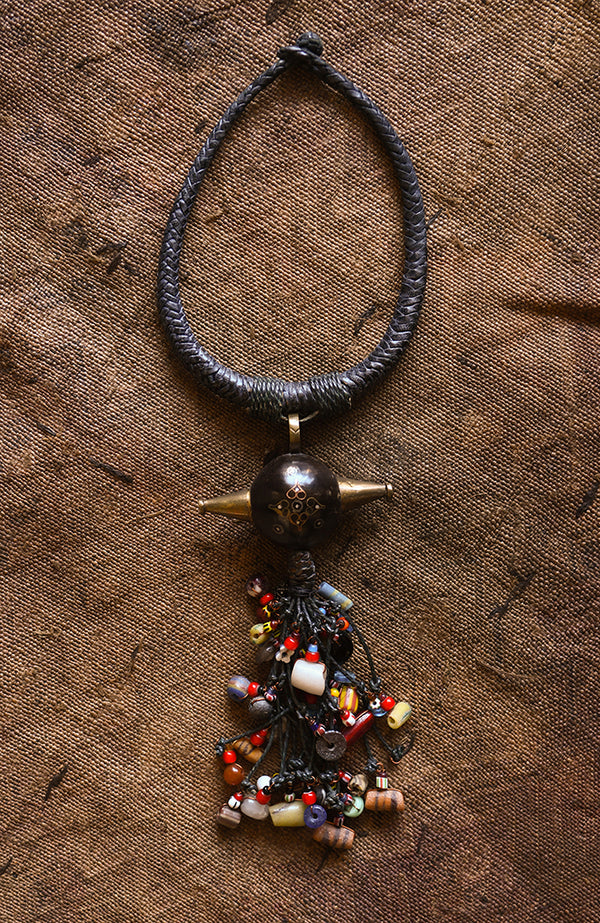 Handcrafted Necklaces - Jewelry - African Art - Tribal -  Statement - Beaded -  Trade Beads - Pendant - Women