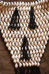 Handcrafted Necklaces - Handmade - African Art - Jewelry - Beaded Necklaces - This Statement Beaded African, Cowrie Shell Jewelry Necklace is an exquisite handmade piece crafted with natural shells and beaded detail. Not only stylish, the necklace is a reminder of the rich culture of Africa and serves as a unique accent to any outfit. Length 11" Inventory # 10824