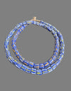 Handcrafted Trade Beads - African Plural Art - African Art - Beads - Embellishments - Trims - Vintage, African Krobo Trade Beads, Handmade Jewelry, Blue Glass, West Africa