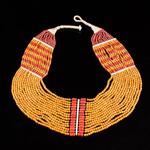 Tribal Necklaces - African Plural Art - Naga Art - Necklaces - Jewelry - Naga Beaded Statement Jewelry Necklace