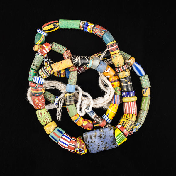 African Tribal Art - Trade Beads - Venetian - Millefiori - Collectibles Beads
