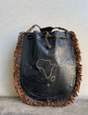 Handcrafted Bags - African Art - Accessories - Women - Handbag -  Shoulder - Africa Map - Leather - Tuareg - Vintage