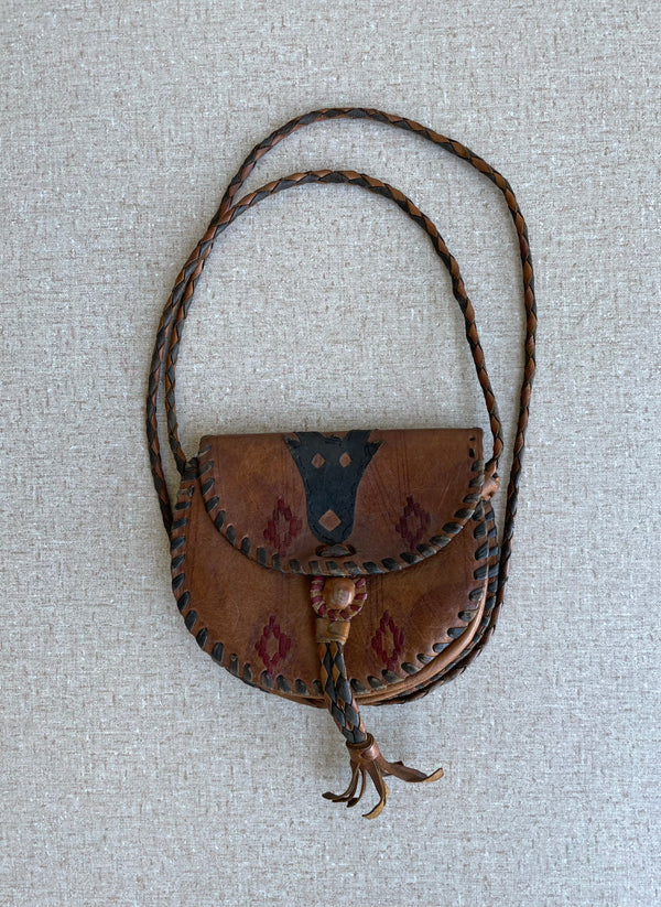 Handcrafted Bags - African Art - Accessories - Women - Handbag - Shoulder  - Tuareg - Leather - Vintage