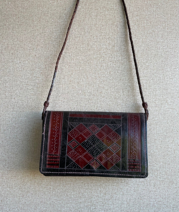 Handcrafted Bags - African Art - Accessories - Women - Handbag - Clutch - Leather - Fulani - Tuareg - Vintage