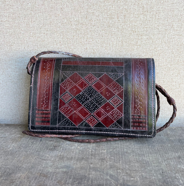 Handcrafted Bags - African Art - Accessories - Women - Handbag - Clutch - Leather - Fulani - Tuareg - Vintage
